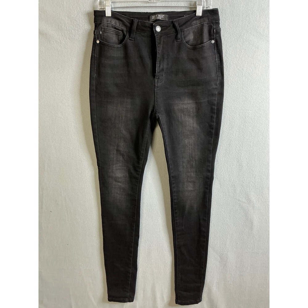 Judy Blue Jeans Women's 29 Skinny Jeans High Waist‎ Black Wash Comfort Stretch